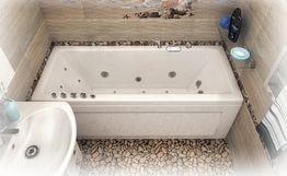 Ванна акриловая «Валенсия 170» вид ванны в интерьере