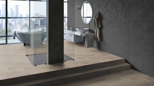 Линолеум «Tarkett» Sprint Pro Basel 3 в ванной комнате